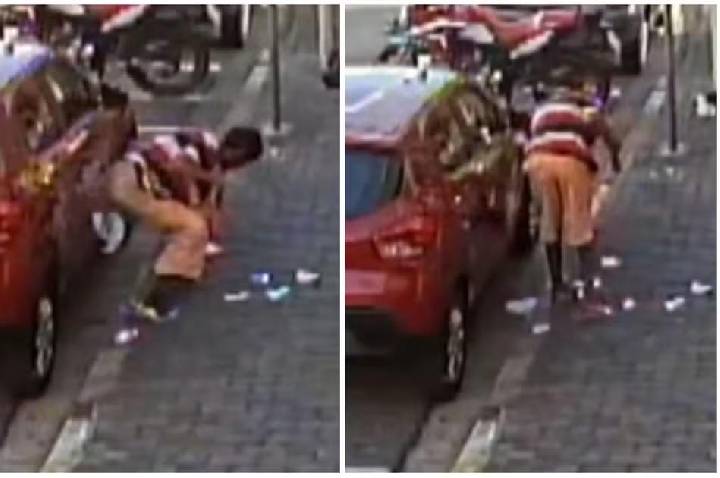 Homem é flagrado espalhando fezes em carro estacionado em São Roque