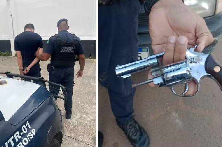 Homem é preso por ameaçar estudante com arma perto de escola em Iperó