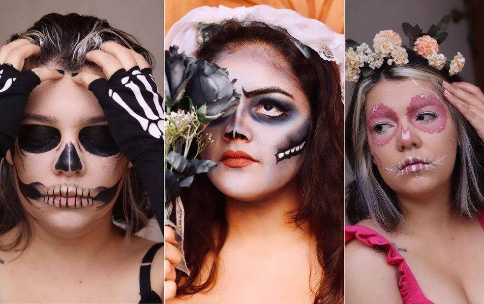 Caveiras e arranhões: salão de beleza fala sobre procura por maquiagens com tema Halloween