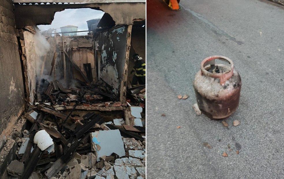 Explosão de botijão de gás causa incêndio, destrói casa e deixa uma pessoa ferida em Várzea Paulista