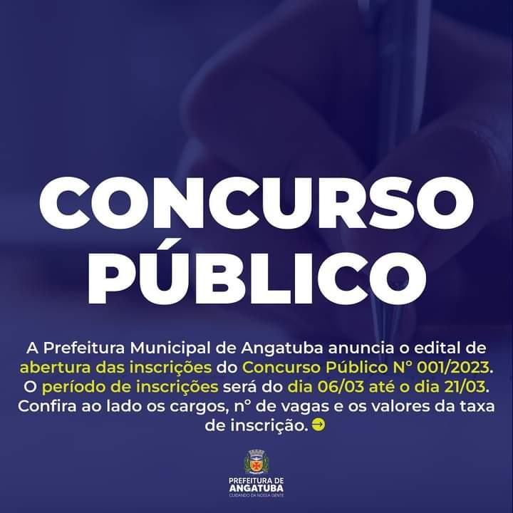 Concurso público em Angatuba abre mais de 60 vagas