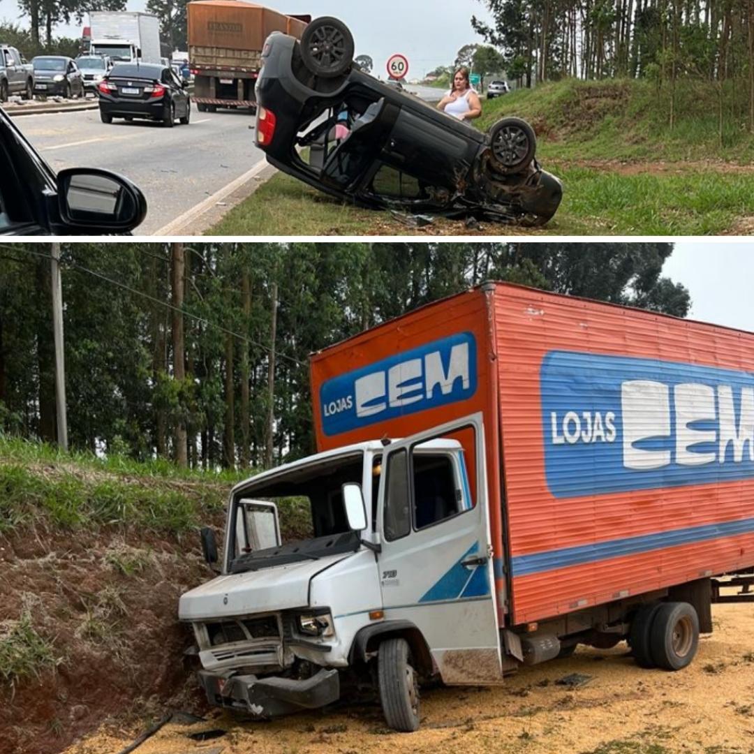 Acidente na Rodovia Raposo Tavares deixa quatro feridos em Angatuba