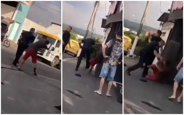 Guarda Municipal de Itu é flagrado agredindo homem em via pública