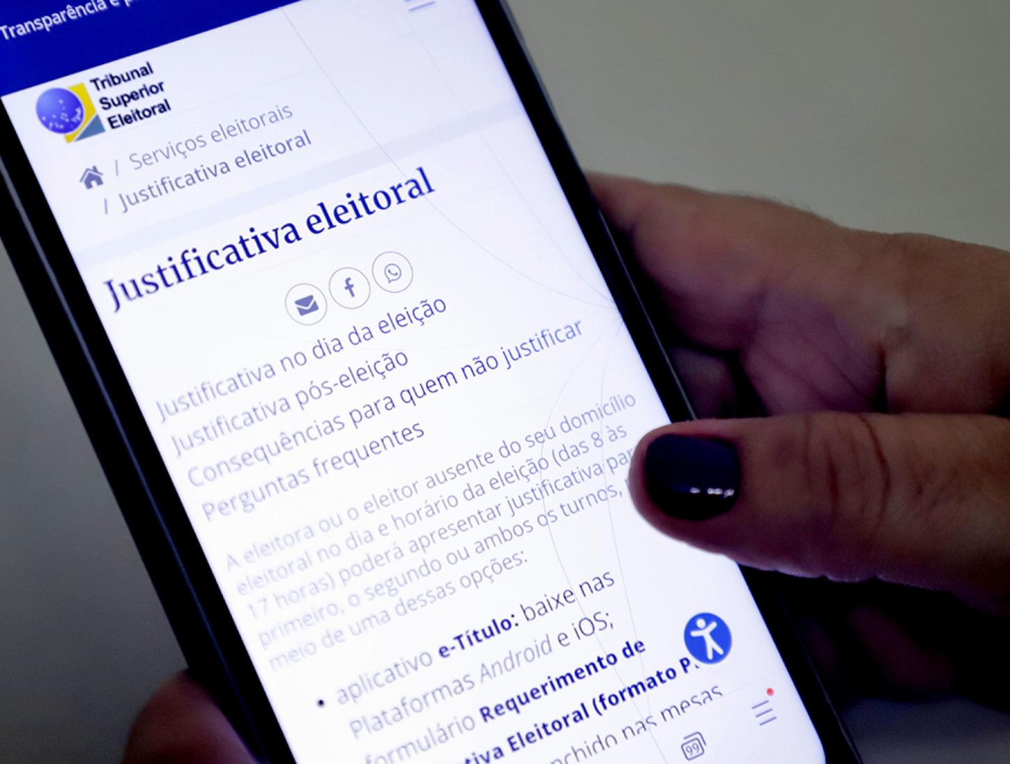 Eleitores têm até 5 de dezembro para justificar ausência no 1º turno das eleições
