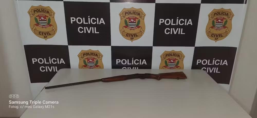 Polícia Civil apreende arma e cartuchos em propriedade rural de Tejupá