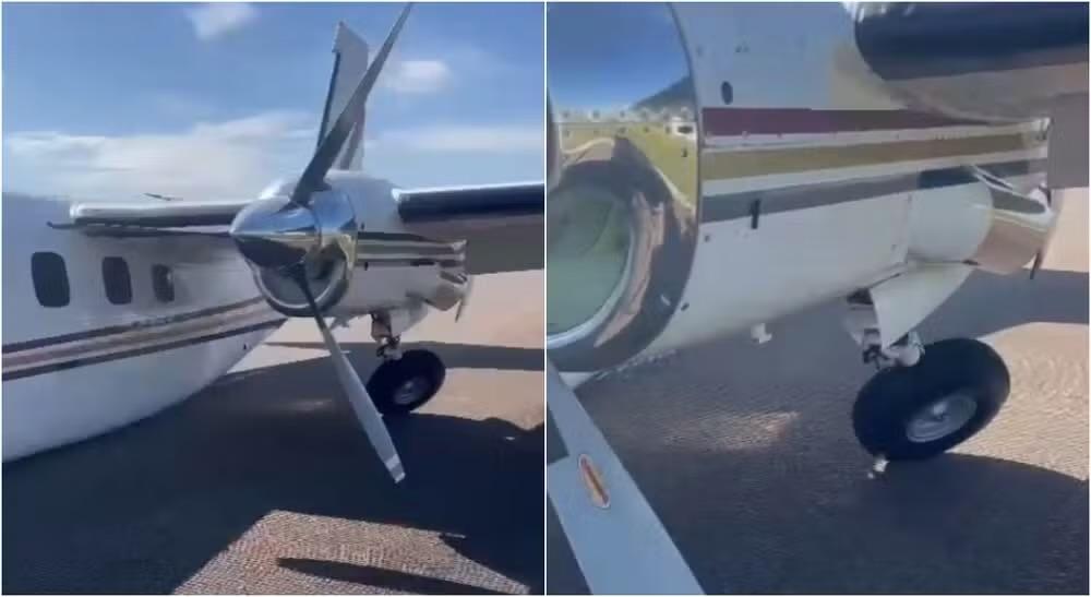 Aeronave faz pouso forçado e causa princípio de incêndio no Aeroporto de Sorocaba