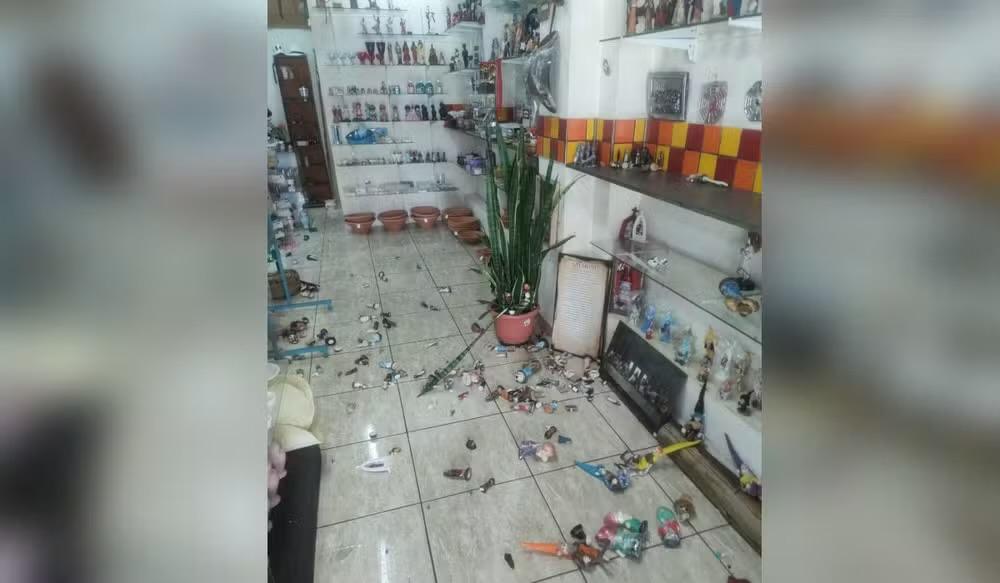 Mulher destrói imagens religiosas em loja de Boituva e causa prejuízo de R$ 10 mil