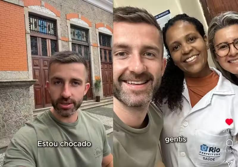 Britânico elogia atendimento do SUS no Rio: “Nunca experimentei essa qualidade no Reino Unido”