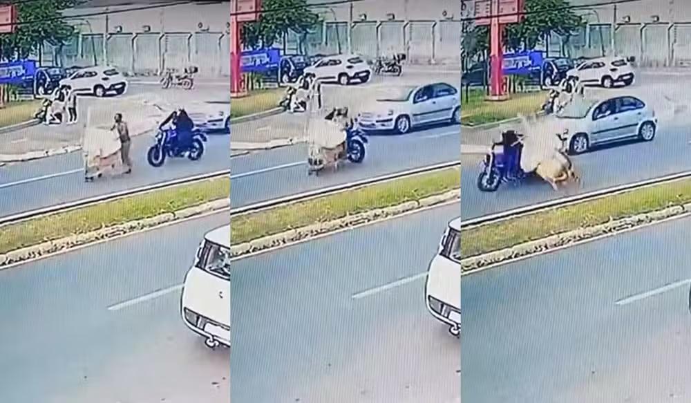 Coletor de recicláveis é atropelado por moto em Itapetininga