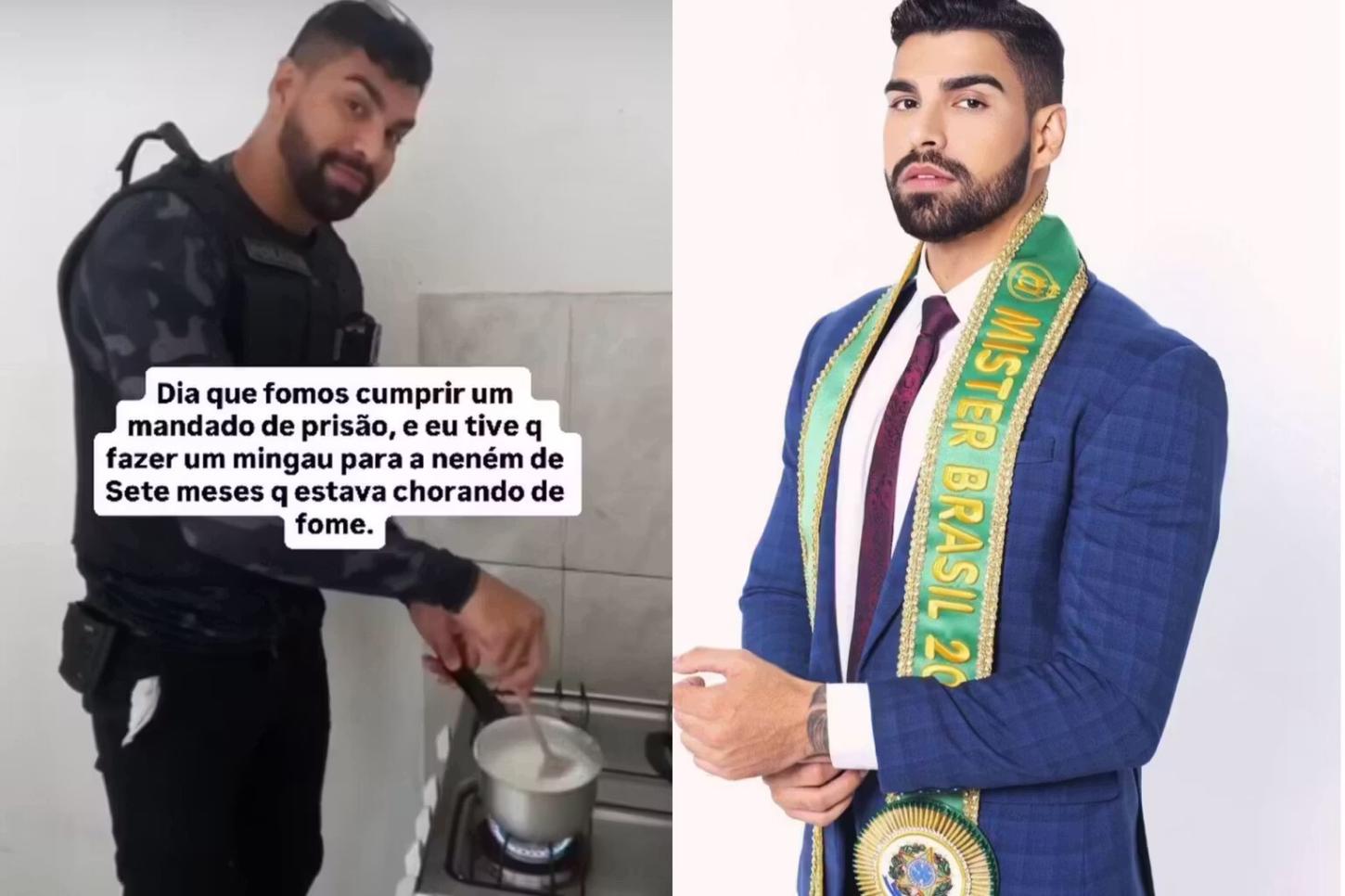 Policial prepara mingau para bebê durante prisão da mãe e gesto viraliza nas redes