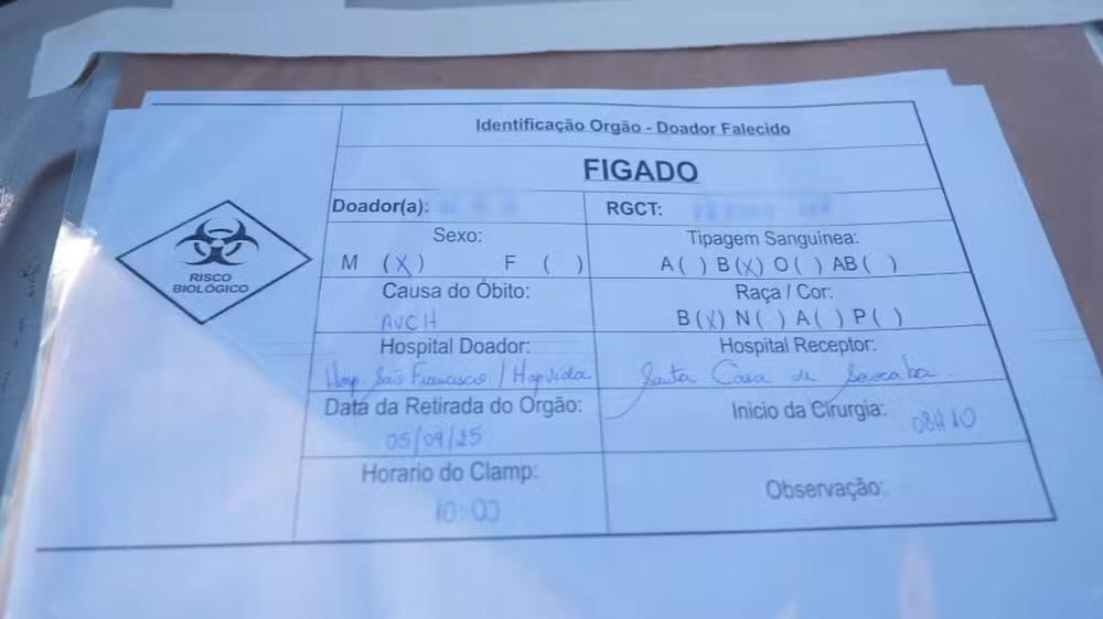 Transplante em tempo recorde emociona equipe médica em Sorocaba