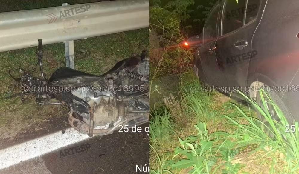 Motociclista morre após batida frontal com carro na SP-264, em Pilar do Sul