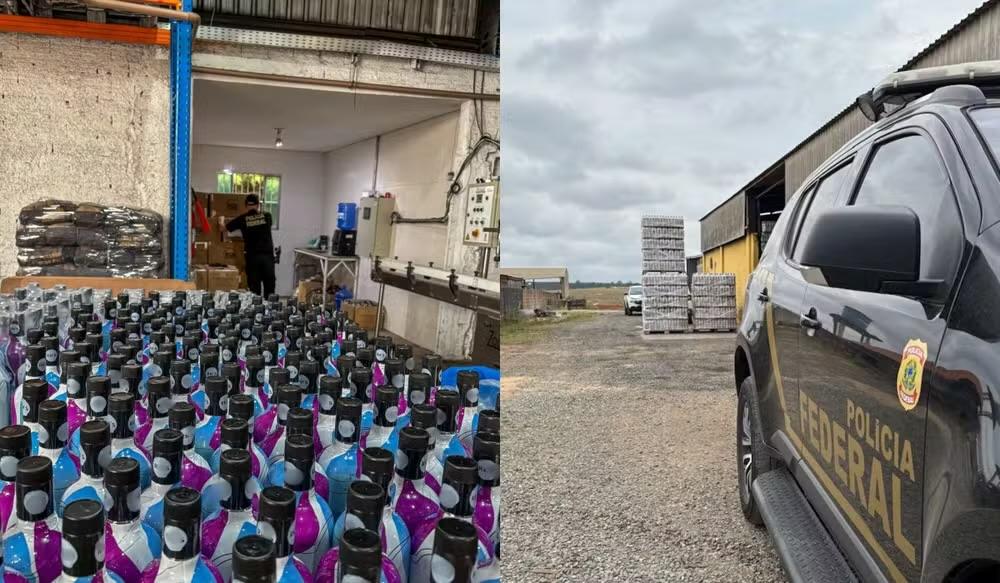 PF fiscaliza empresa em Pilar do Sul suspeita de envolvimento em caso de bebidas adulteradas