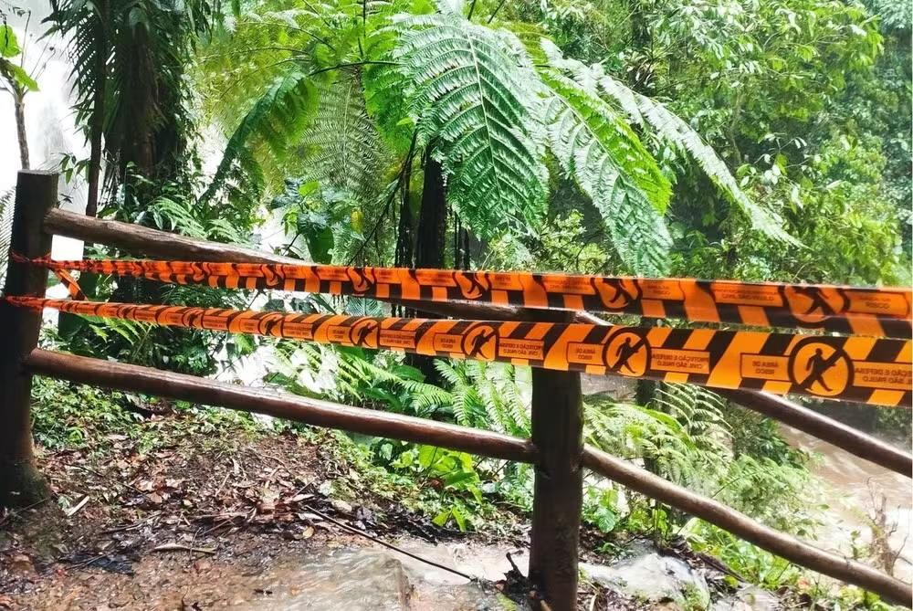 Cachoeira do Chá é interditada por tempo indeterminado em Tapiraí