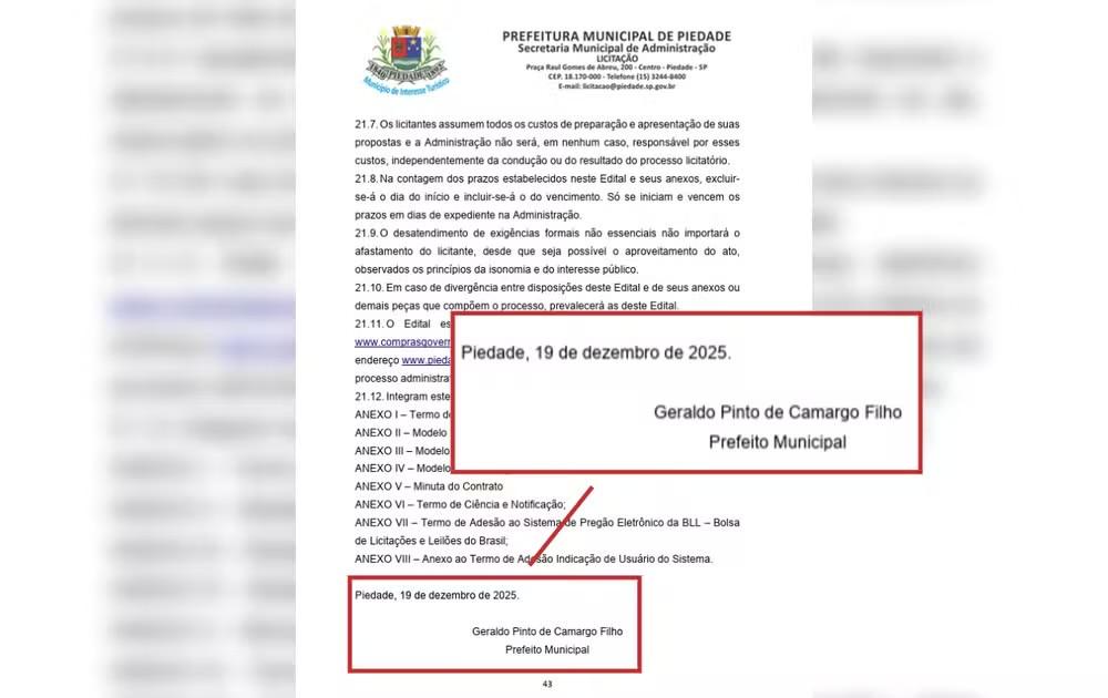 Justiça suspende licitação de transporte escolar em Piedade após suspeita de irregularidades