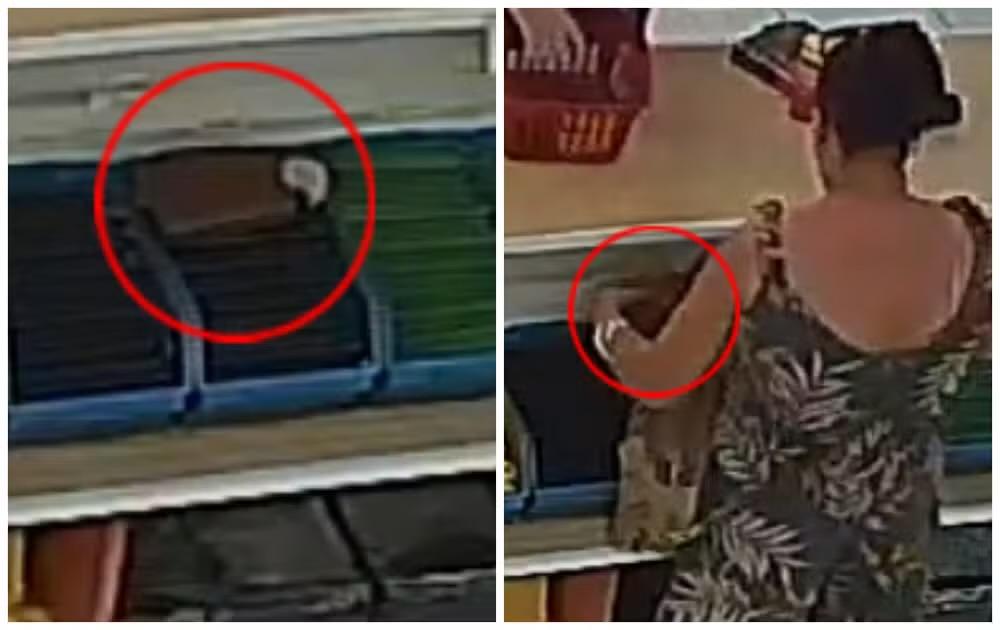 Câmera flagra mulher furtando carteira com mais de R$ 2 mil em loja de Sorocaba
