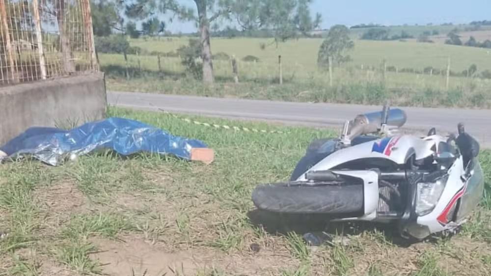 Motociclista morre em acidente na Estrada do Cercado, em Araçoiaba da Serra