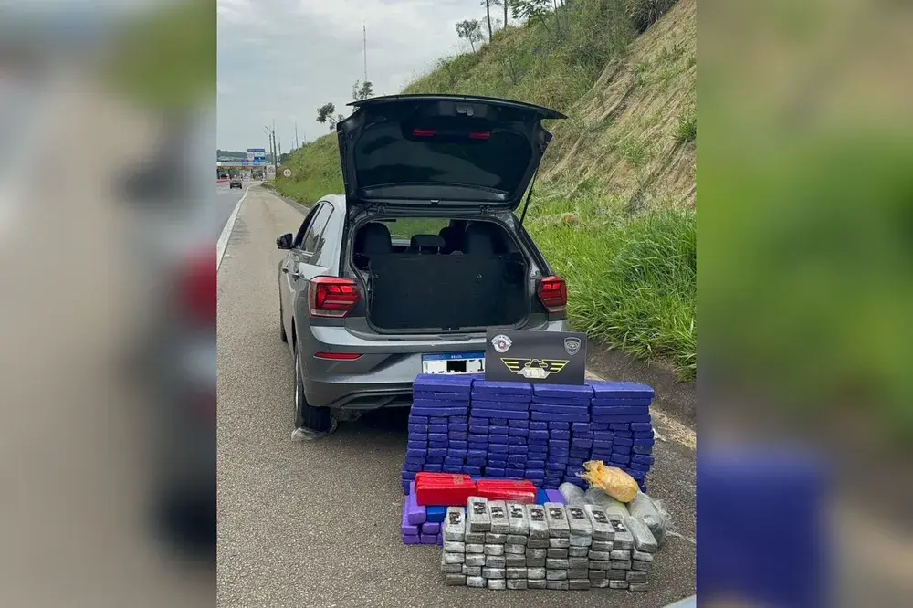 Homem é preso com mais de 260 tabletes de maconha na Raposo Tavares em Sarapuí