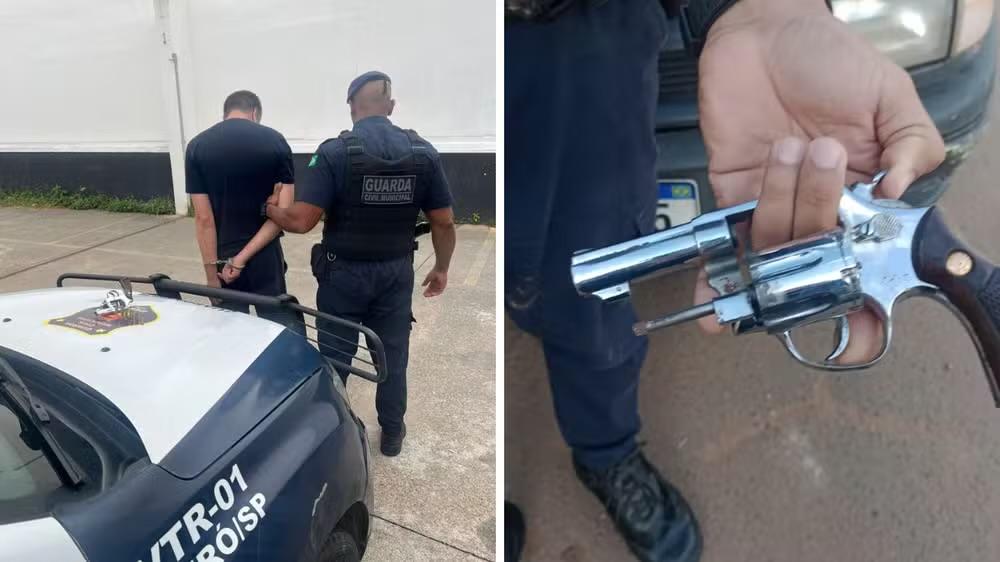 Homem é preso por ameaçar estudante com arma perto de escola em Iperó