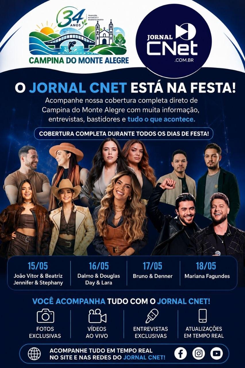 Jornal CNet faz cobertura especial dos 34 anos de Campina do Monte Alegre