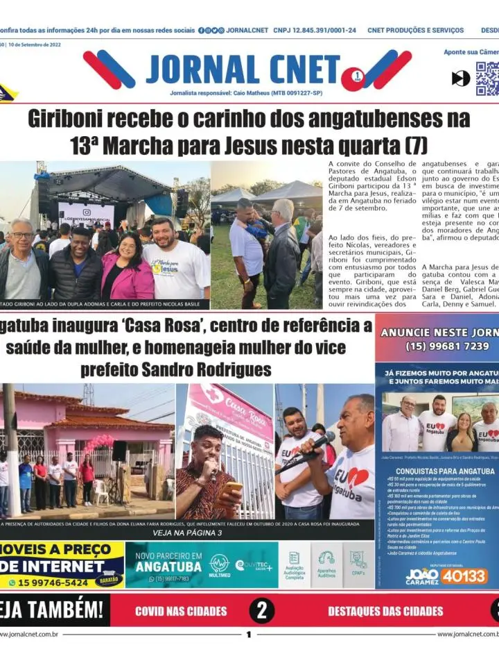 Jornal CNet Edição 60 - 10 de Setembro de 2022