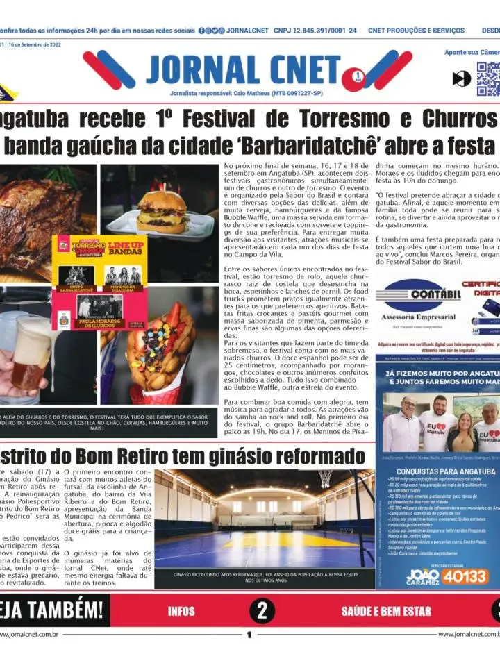 Jornal CNet Edição 61 - 16 de Setembro de 2022